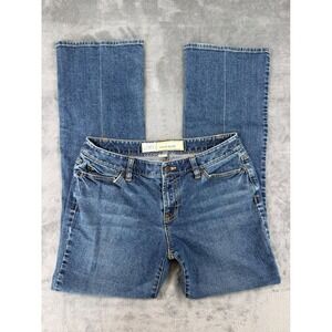 Loft Ann Taylor Curvy Bootcut Flare Jeans 8 Denim Mid Rise Y2K 90s Style